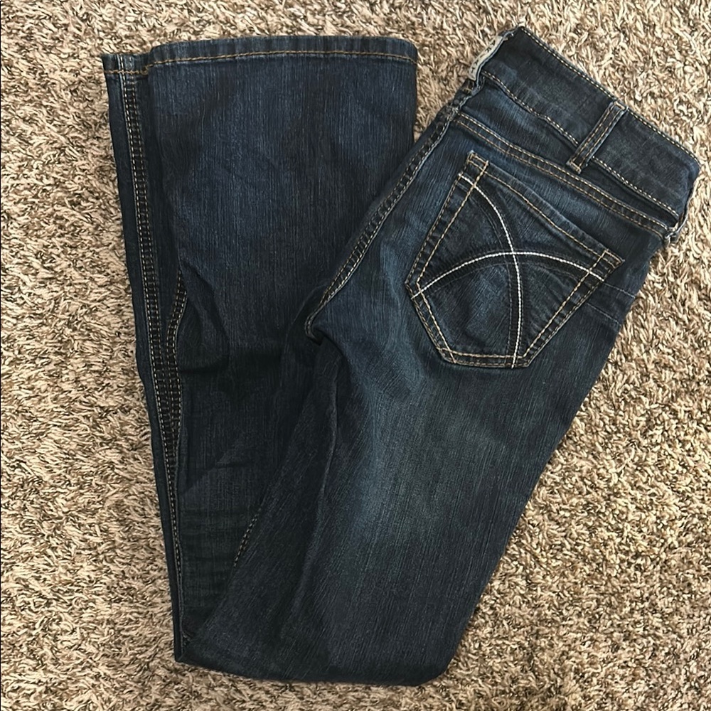 Ariat Blue Boot Cut Jeans with Classic Indigo Wash